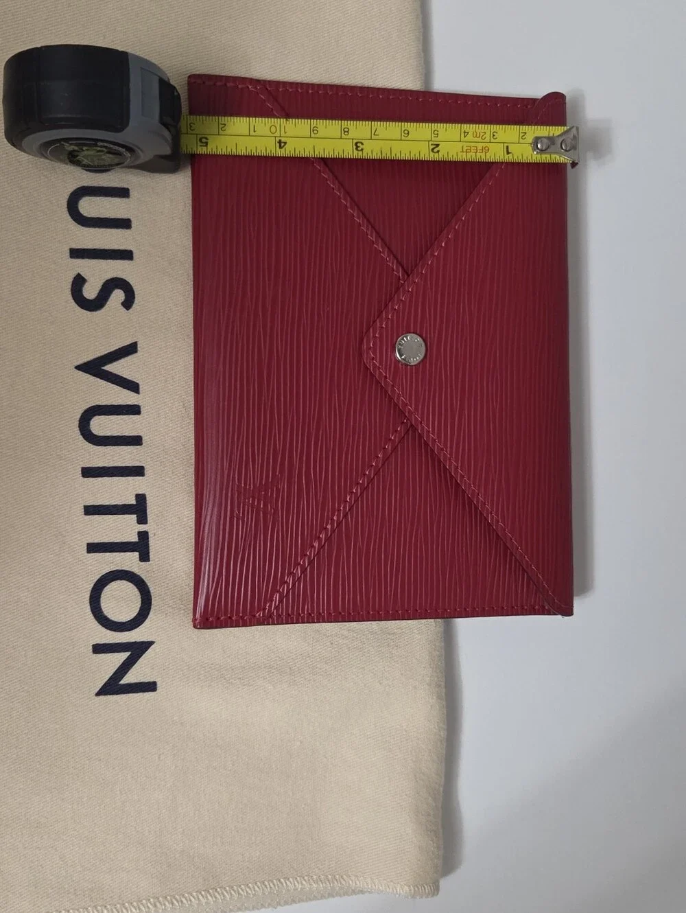 LV Red Epi Medium Kiragami Envelope